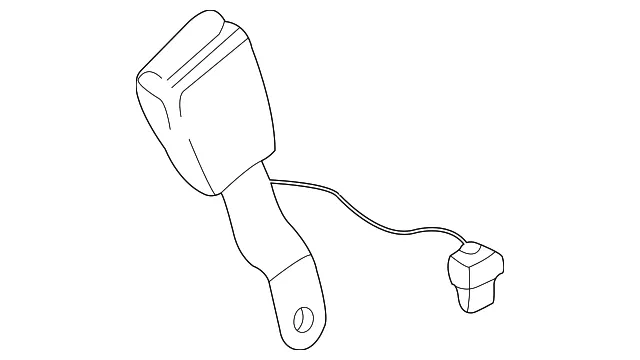 Seat Belt Receptacle - Volvo (30867176)