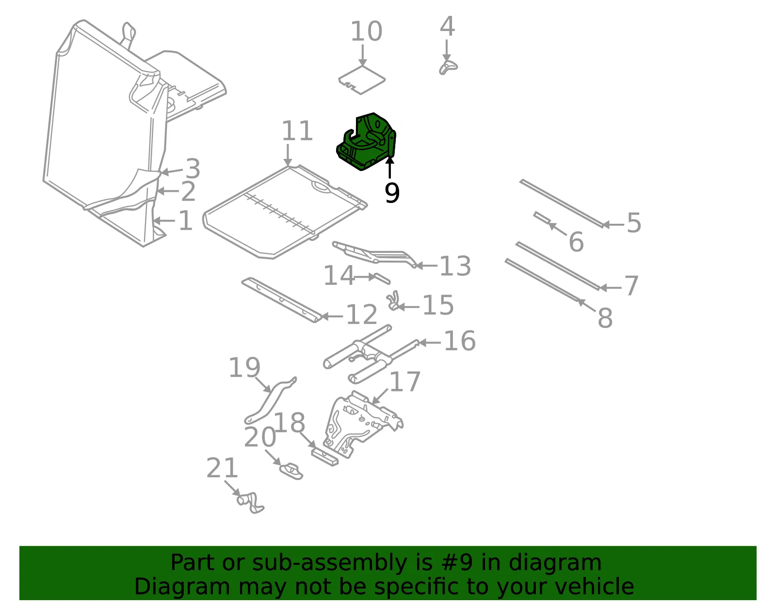 Cup Holder - Passenger Side (RH) - Volvo (31104472) - view 3