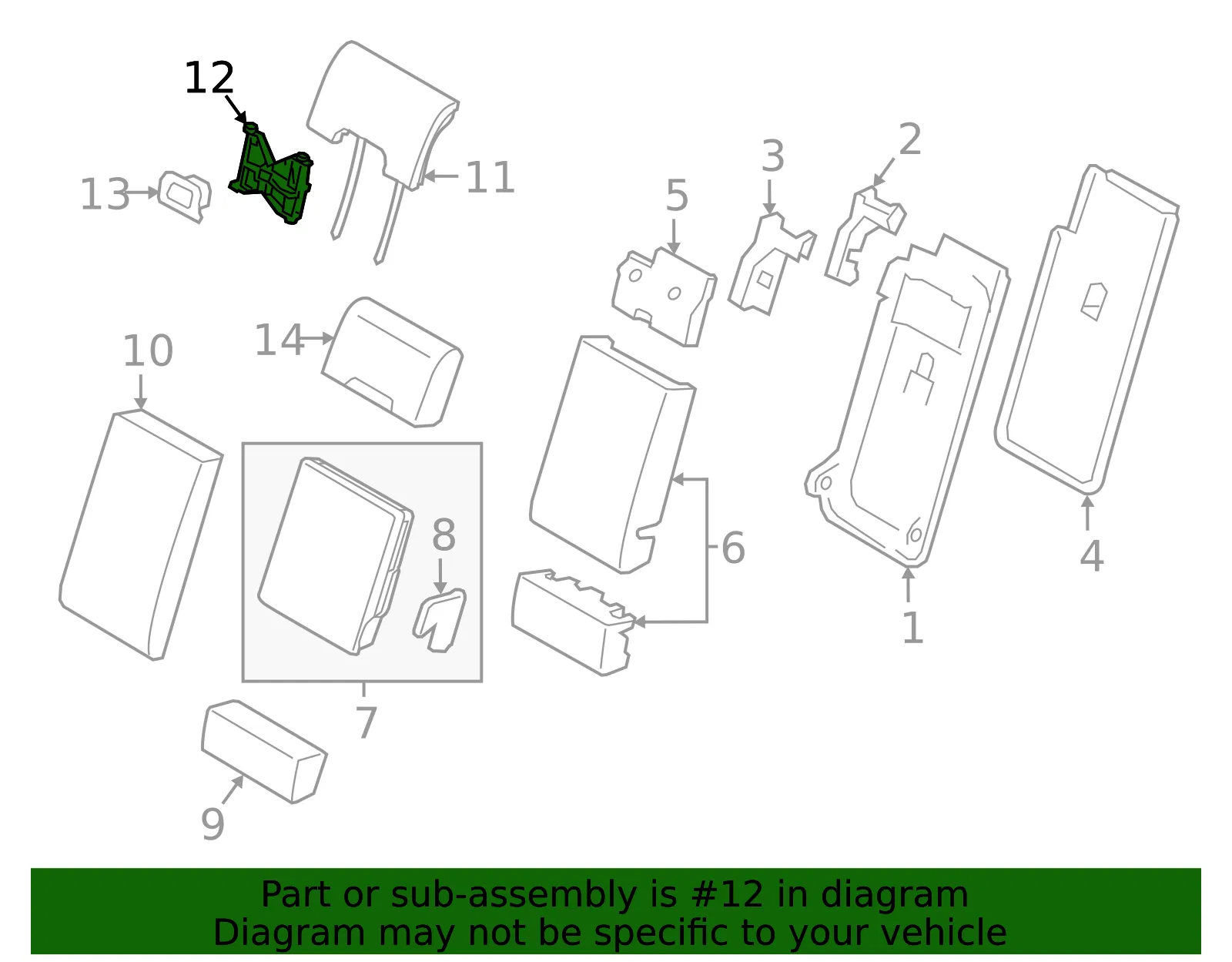 Headrest Guide - Volvo (31263780) - view 2