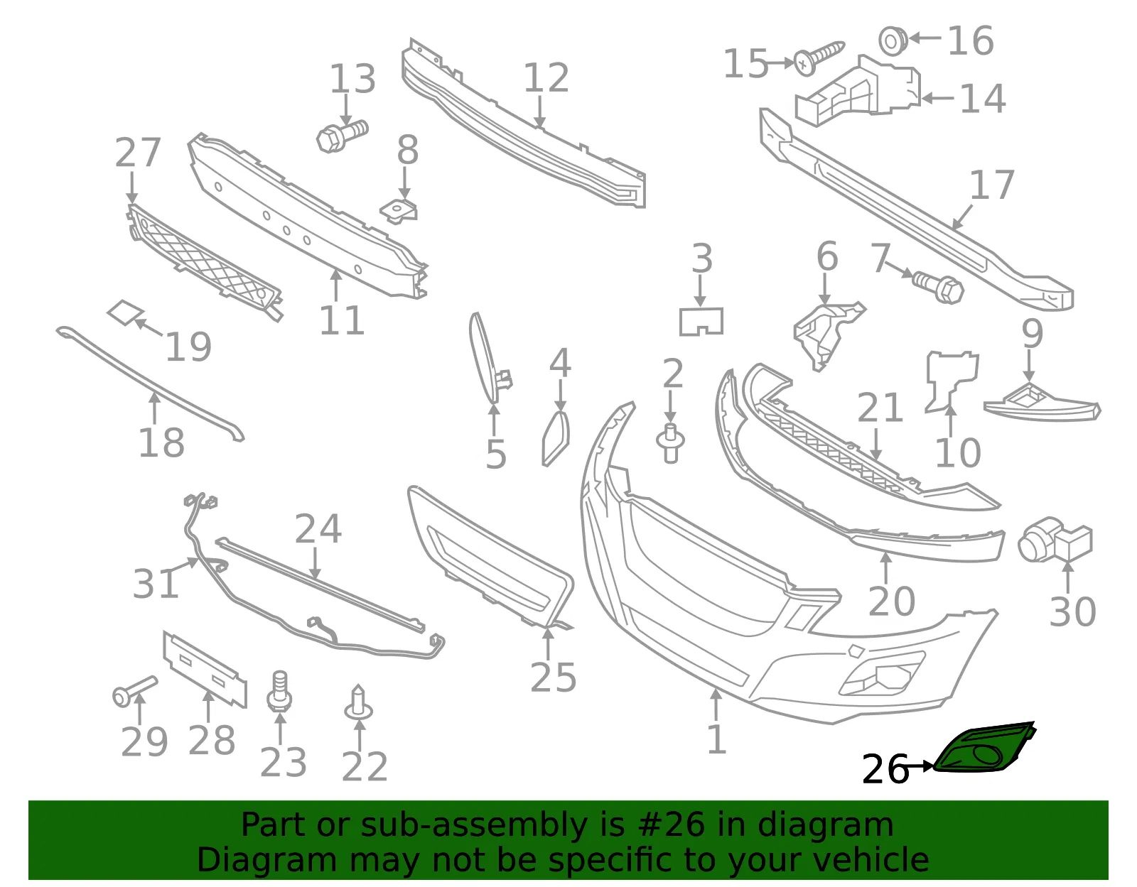 Trim Cover - Driver's Side (LH) - Volvo (31290657) - view 3
