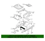 Cushion Frame Rear Bracket - Volvo (31306431) - view 4