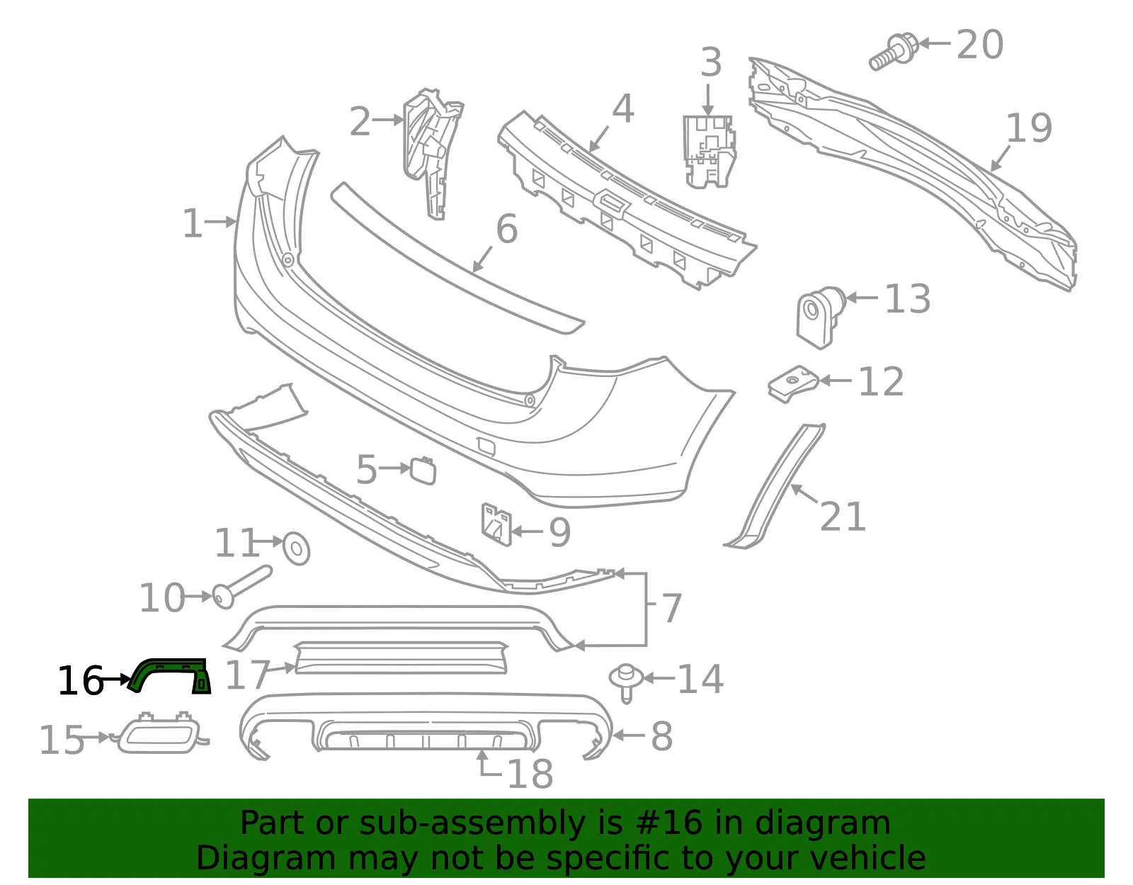 Trim Ring Bracket - Passenger Side (RH) - Volvo (31323966) - view 3