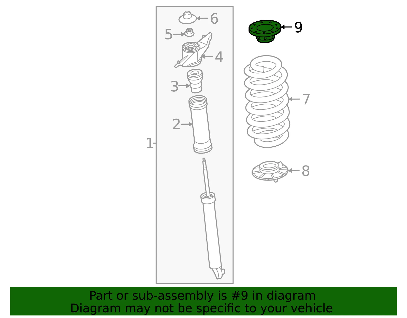 Upper Seat - Volvo (31345370) - view 2
