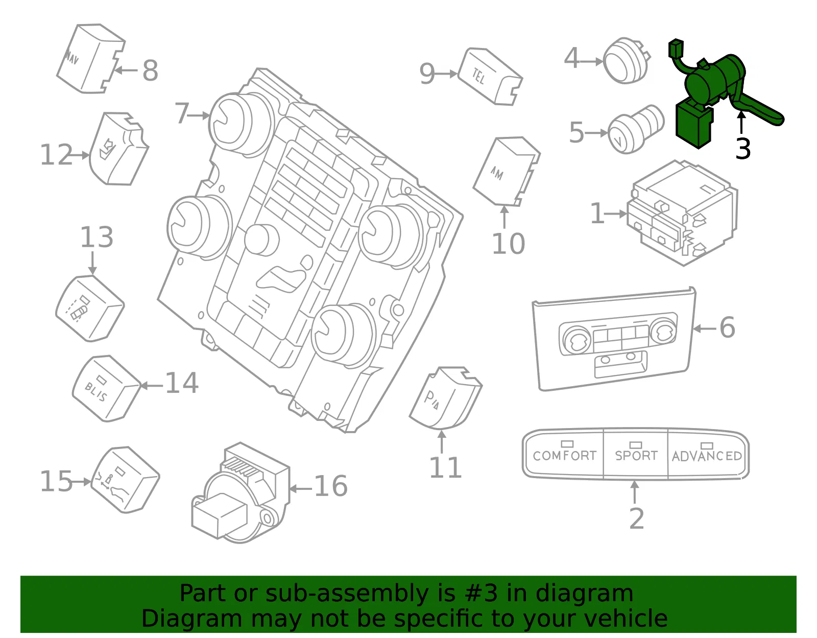 Power Outlet - Volvo (31346944) - view 3