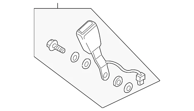 Seat Belt Receptacle - Volvo (31351183)