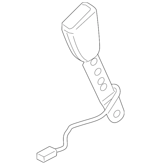 Seat Belt Receptacle - Volvo (31369707)