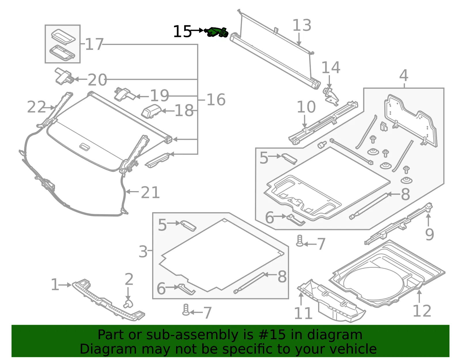 Cargo Net Bracket - Driver's Side (LH) - Volvo (31369719) - view 2
