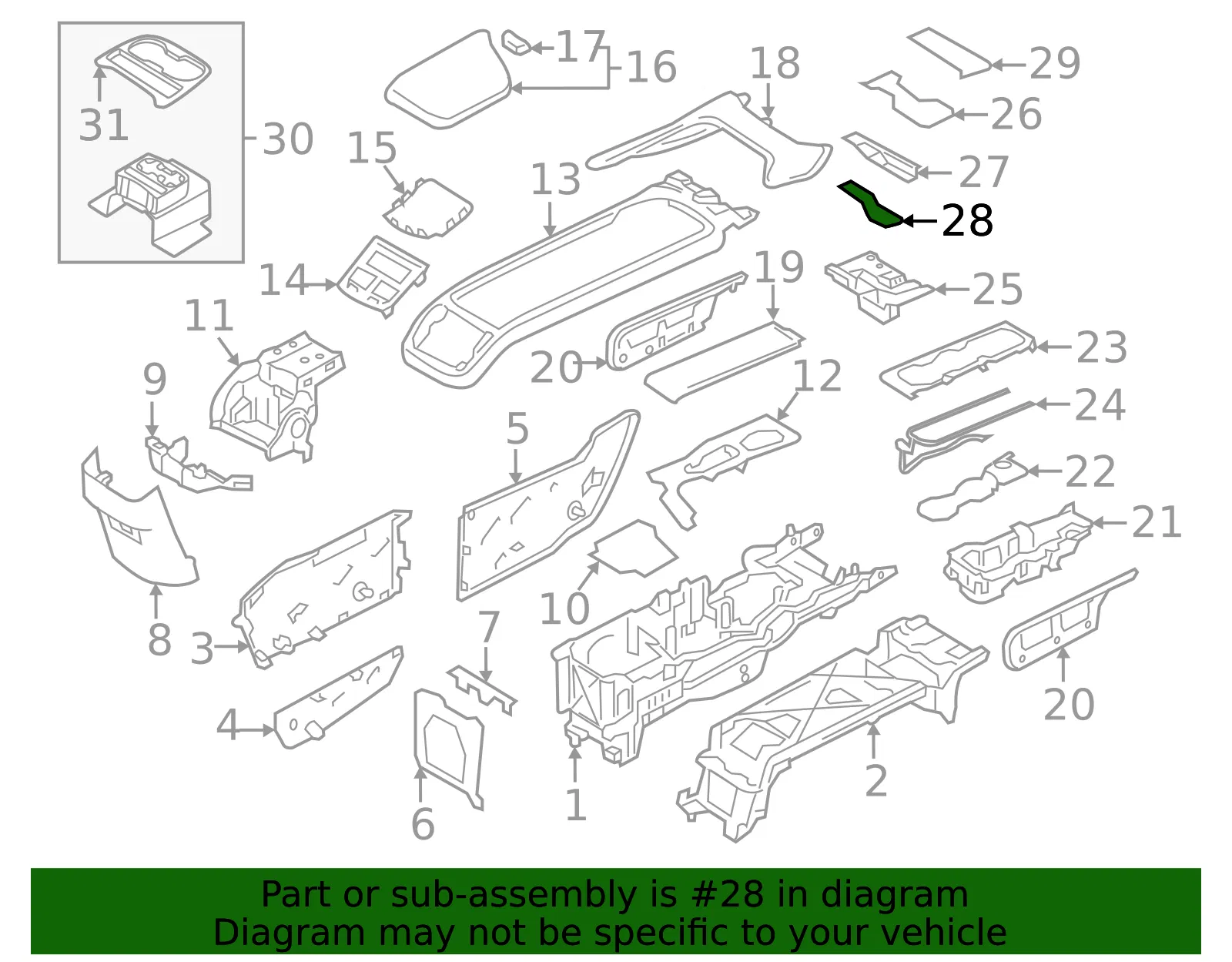 Ashtray Mat - Volvo (31377420) - view 3