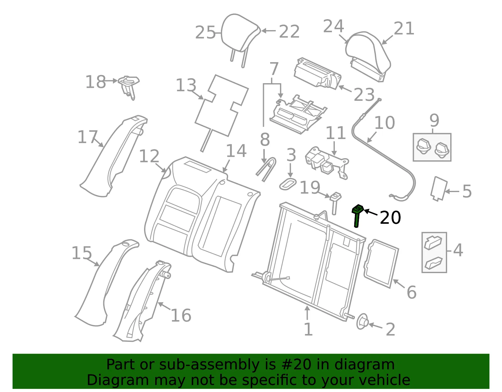 Headrest Guide - Volvo (31379087) - view 2