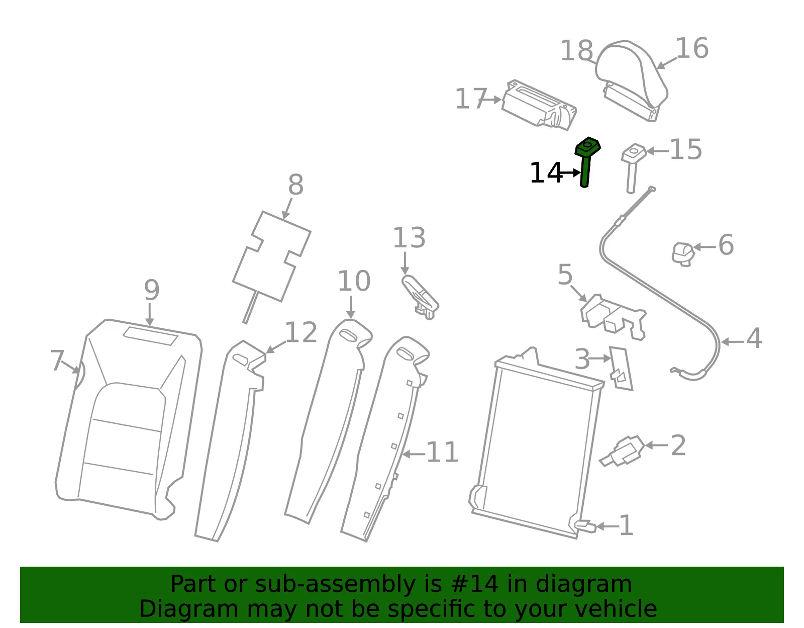 Headrest Guide - Volvo (31379090) - view 2