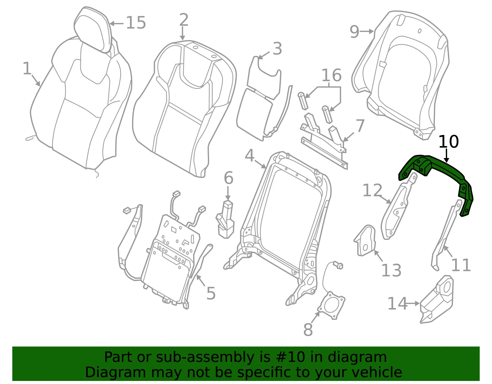 Upper Trim - Volvo (31379646) - view 2