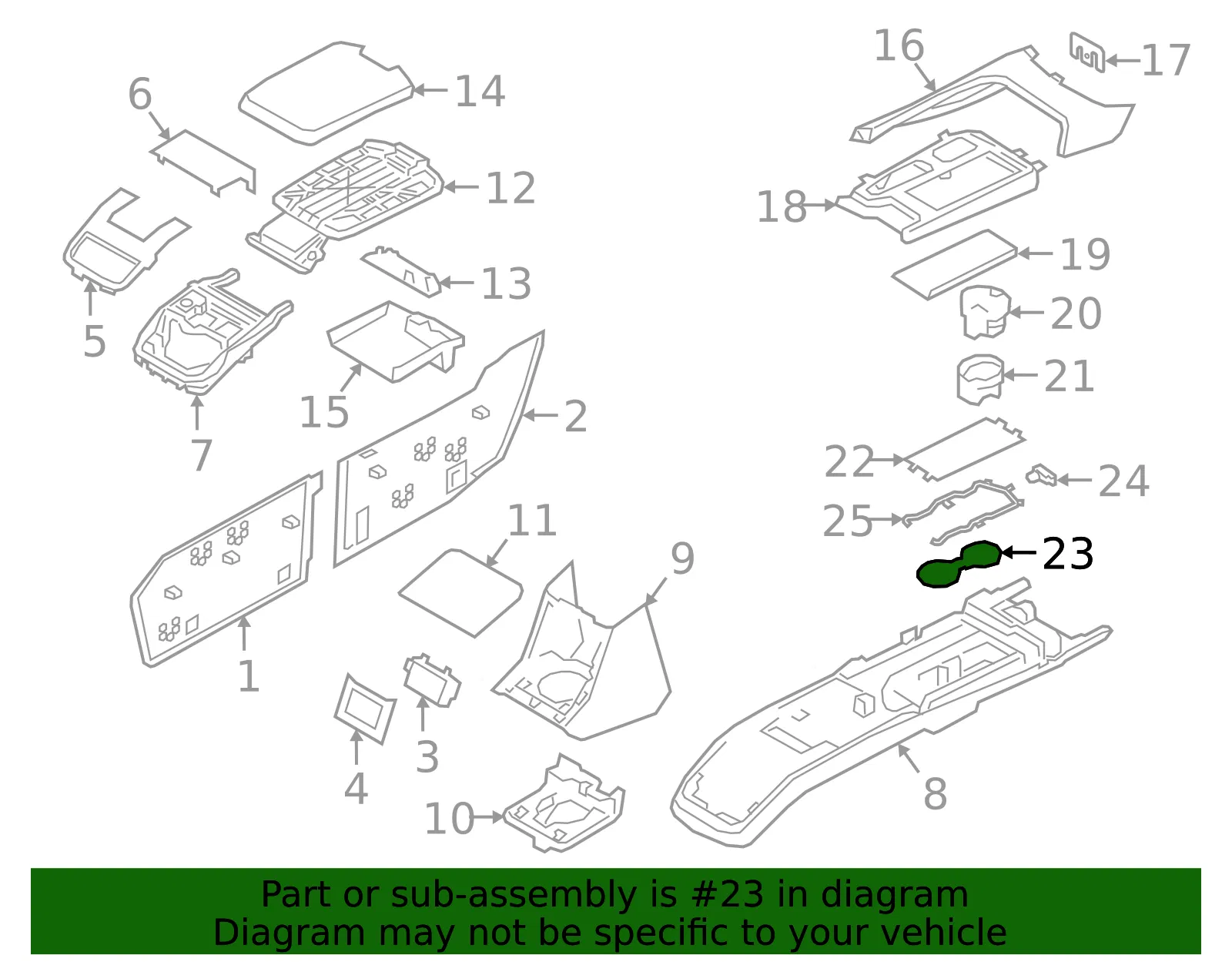 Ashtray Mat - Volvo (31389230) - view 2