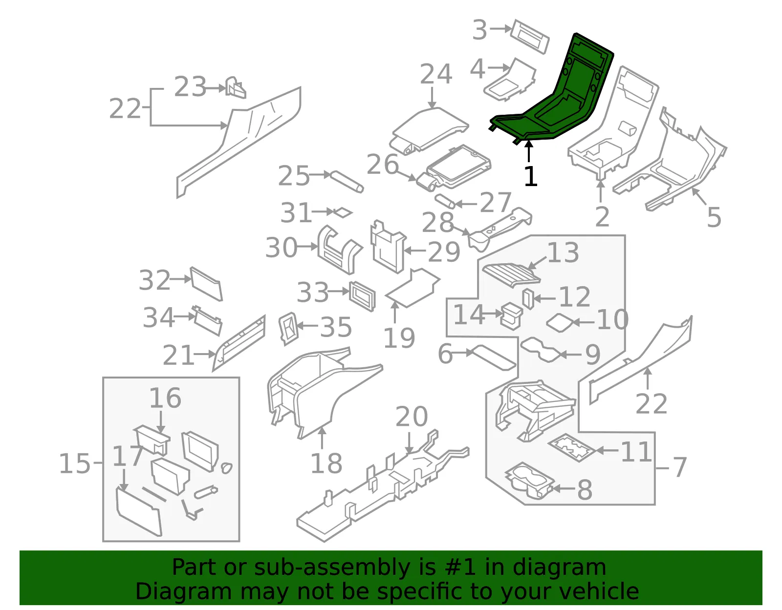 Trim Panel - Volvo (31403468) - view 2