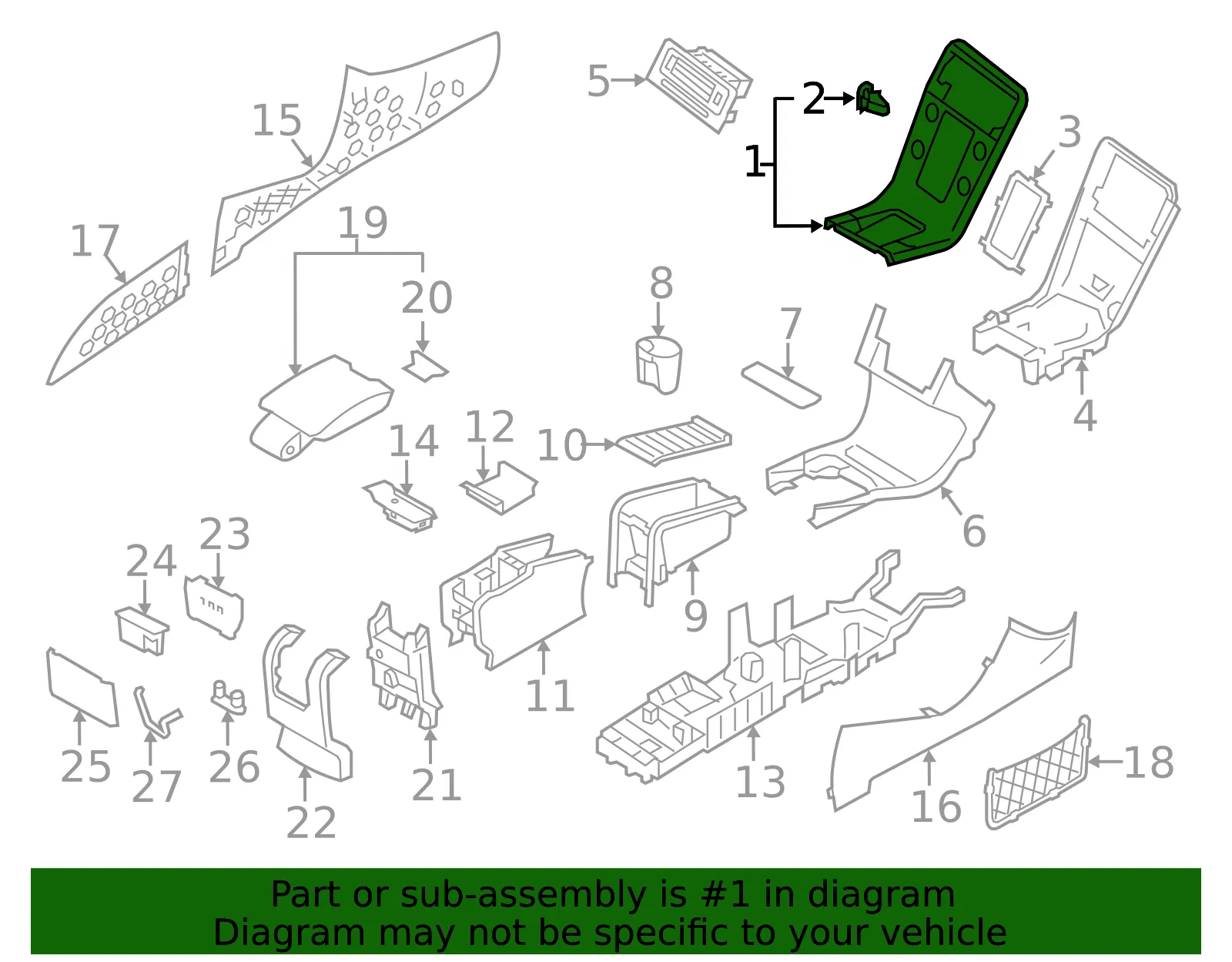 Decor Panel Kit, Center Console And Dashboard - Volvo (31403564) - view 3