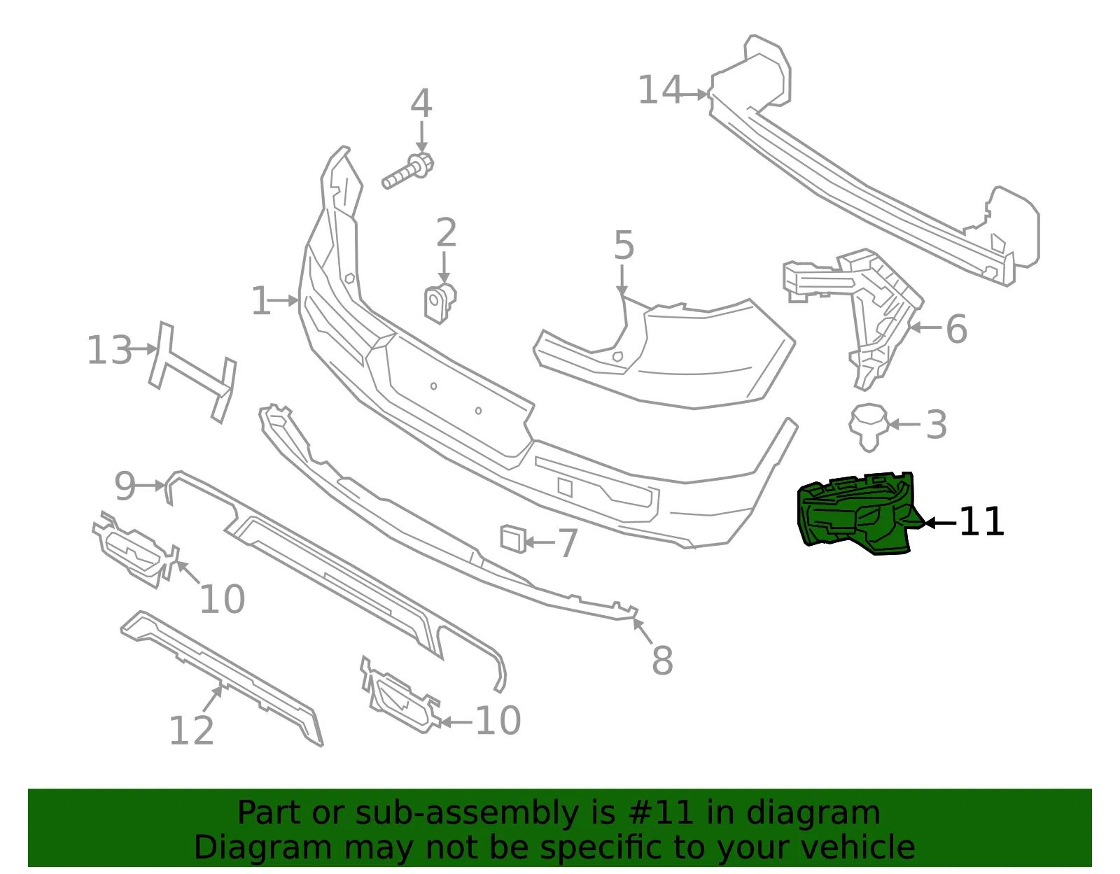 Trim Plate Bracket - Driver's Side (LH) - Volvo (31407967) - view 2