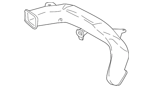 Instrument Panel Air Duct - Volvo (31417652)