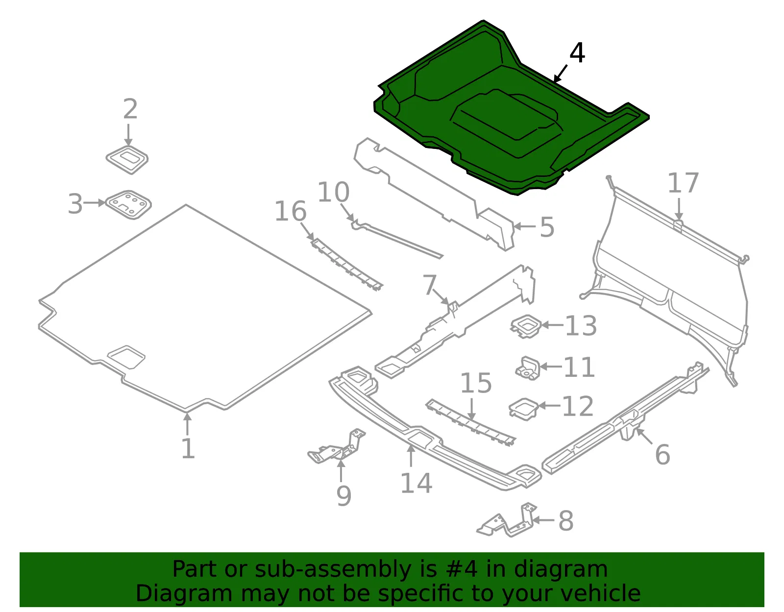 Floor Storage Compartment - Volvo (31426931) - view 2
