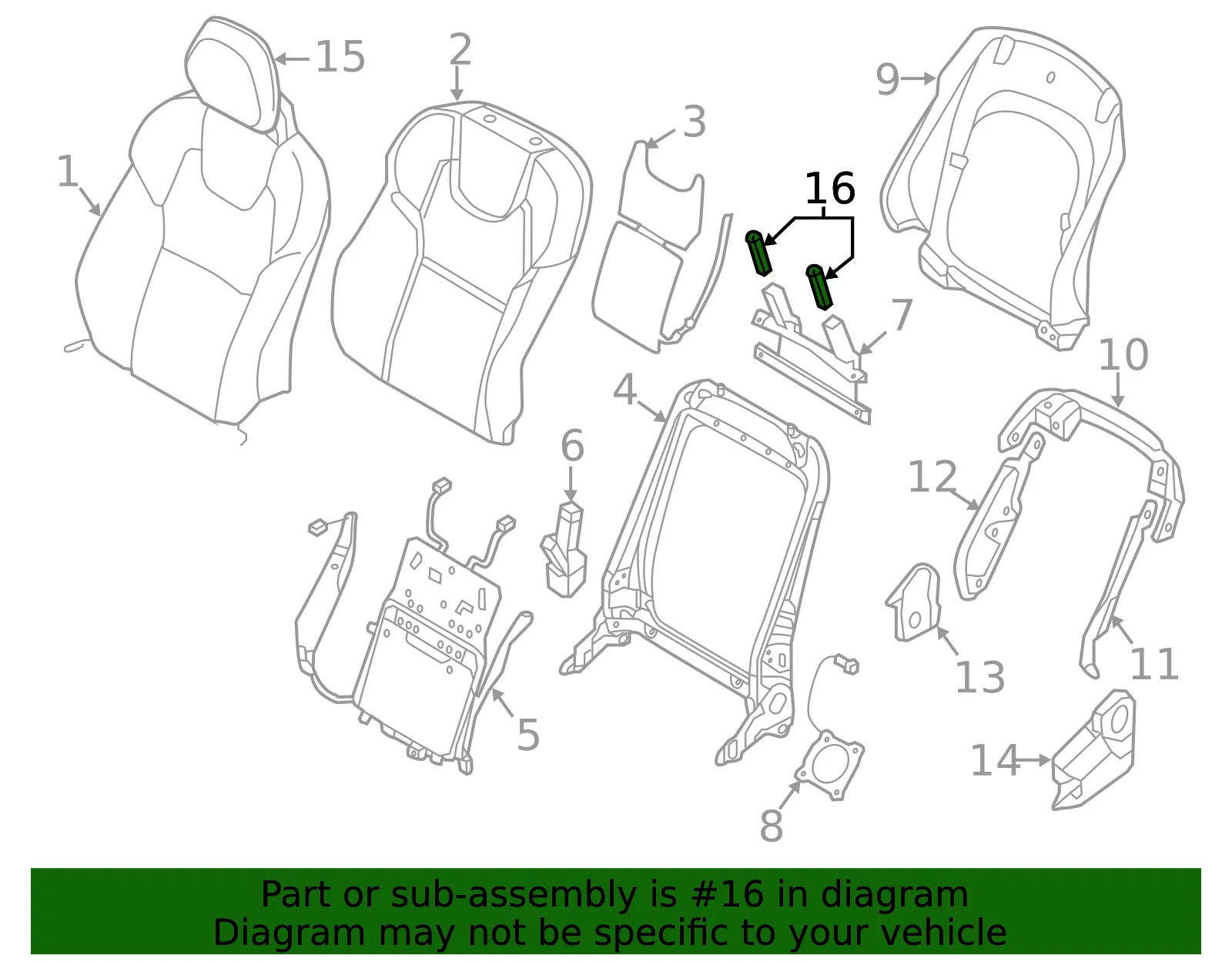 Headrest Guide - Volvo (31435042) - view 2