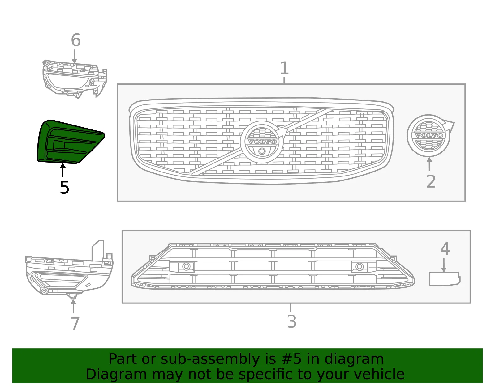 Trim Panel - Passenger Side (RH) - Volvo (31455078) - view 2
