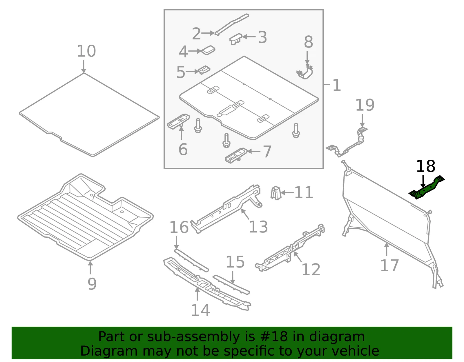 Cargo Net Bracket - Passenger Side (RH) - Volvo (31455455) - view 2