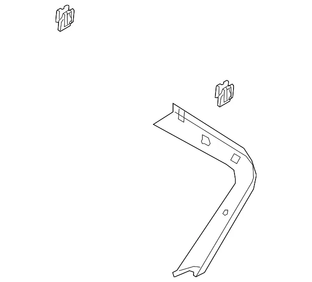 Upper Gate Trim - Passenger Side (RH) - Volvo (31462092)