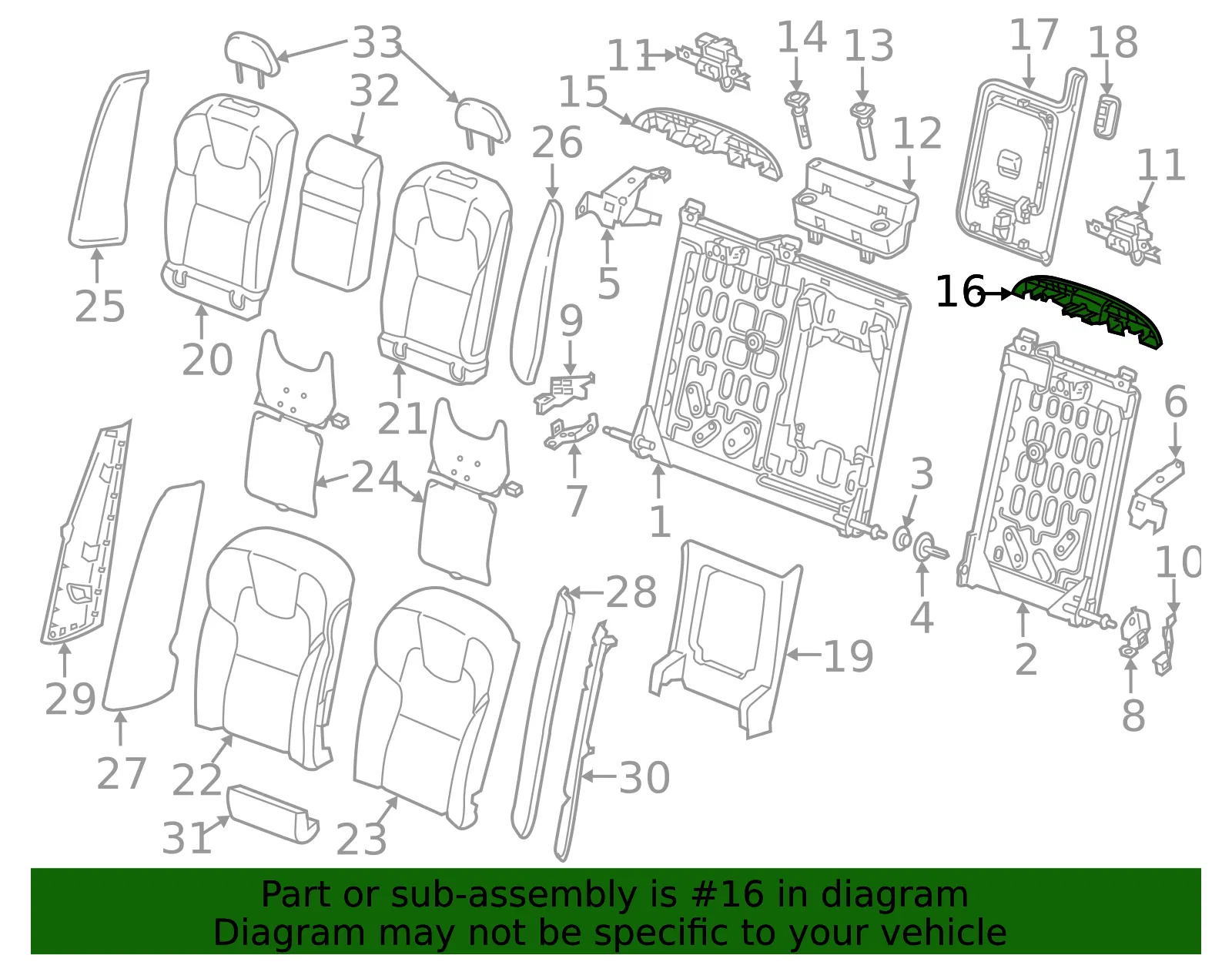 Upper Trim - Driver's Side (LH) - Volvo (31465036) - view 2