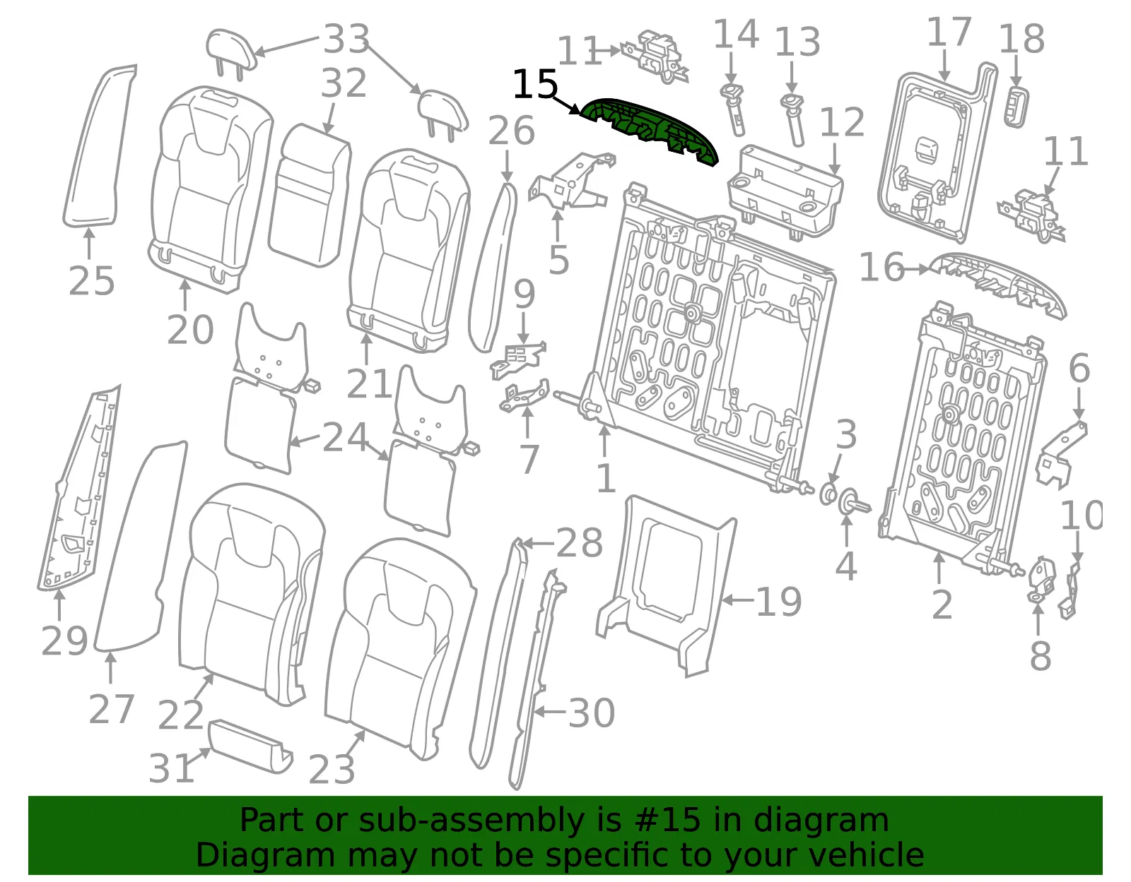 Upper Trim - Passenger Side (RH) - Volvo (31465037) - view 2