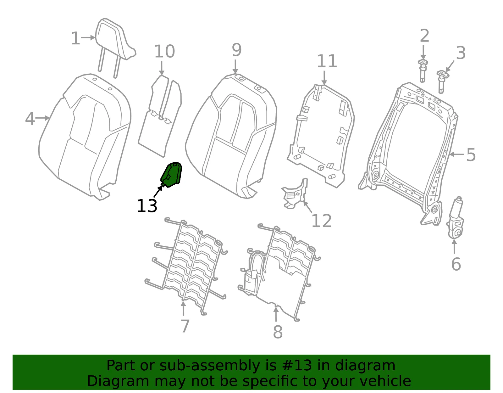 Seat Trim Panel - Volvo (31467310) - view 2