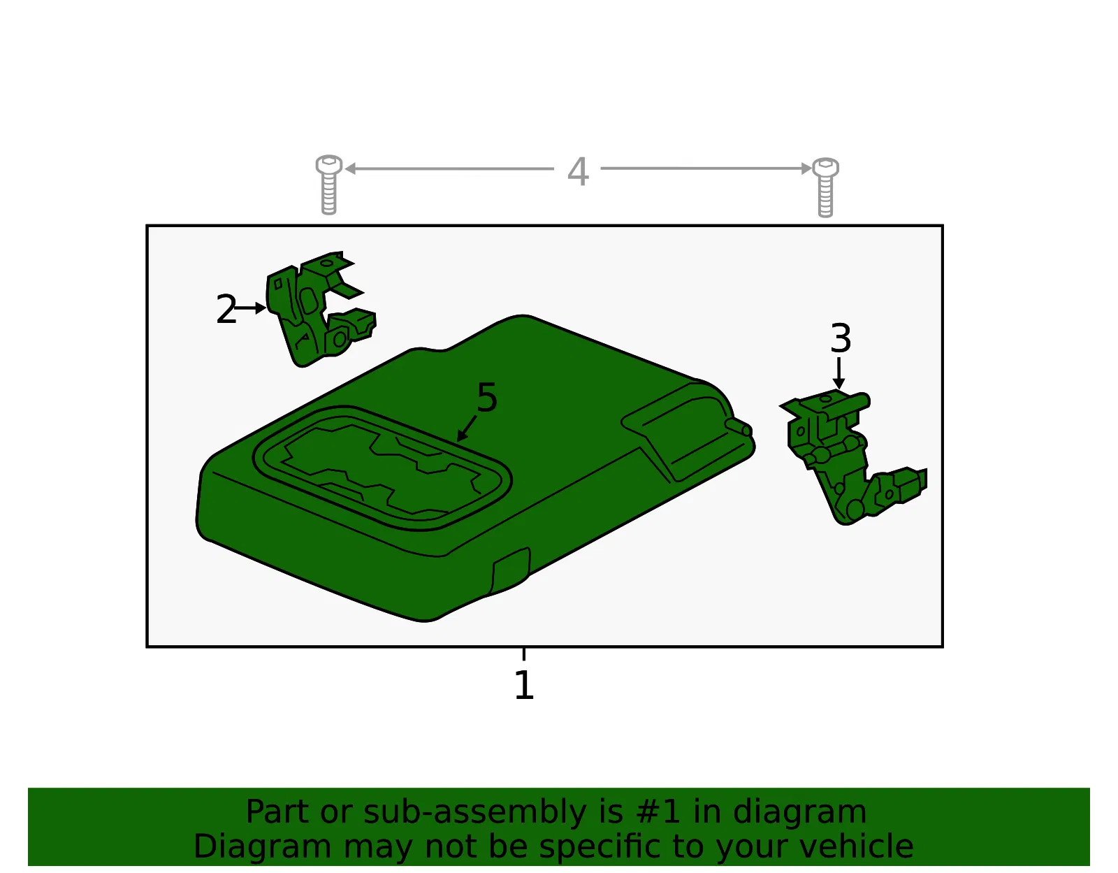 Seat Armrest - Volvo (31467990) - view 2