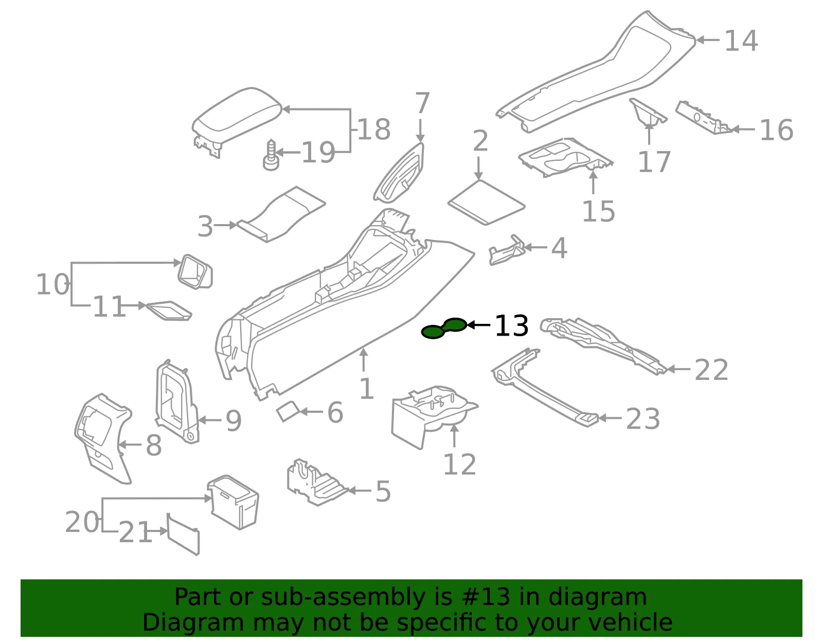 Cup Holder Mat - Volvo (31469007) - view 2