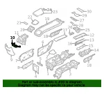 Console Panel Bracket - Volvo (31469725) - view 4