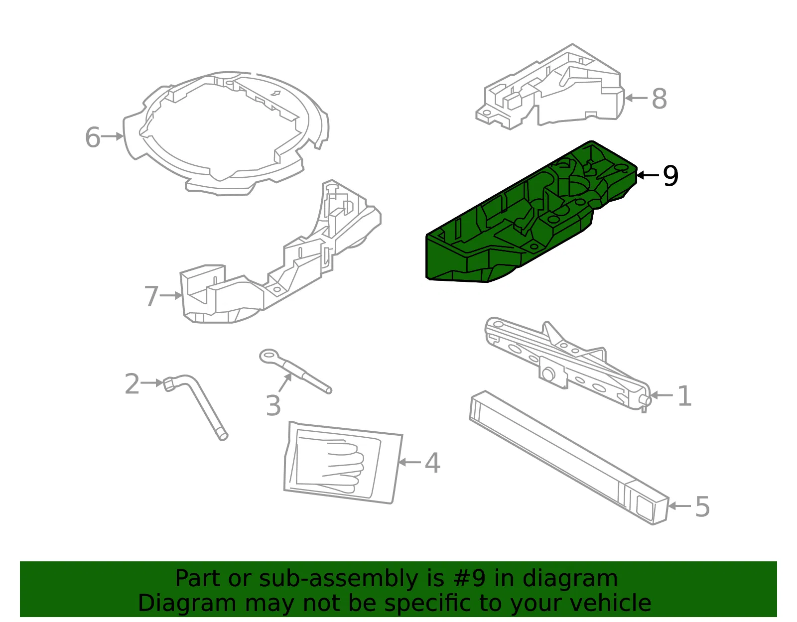 Floor Storage Compartment - Volvo (31471270) - view 2