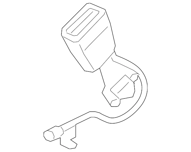 Seat Belt Receptacle - Volvo (31484053) - view 2