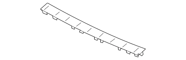 Lift-Gate Trim Scuff Plate Insulator - Passenger Side (RH) - Volvo (31484138) - view 2