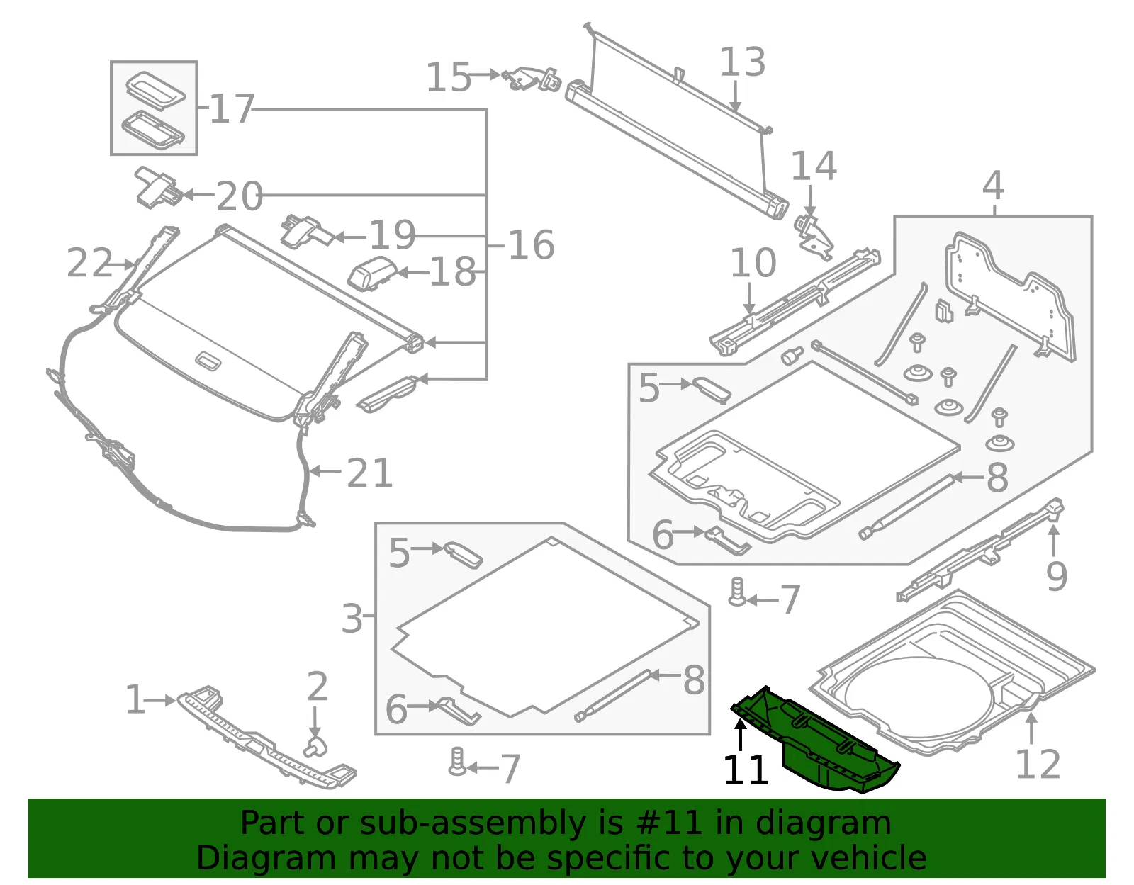 Floor Storage Compartment - Volvo (31484151) - view 2