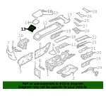 Console Trim Panel - Volvo (31497303) - view 4