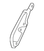 Seat Back Panel Bracket - Volvo (31498265) - view 3