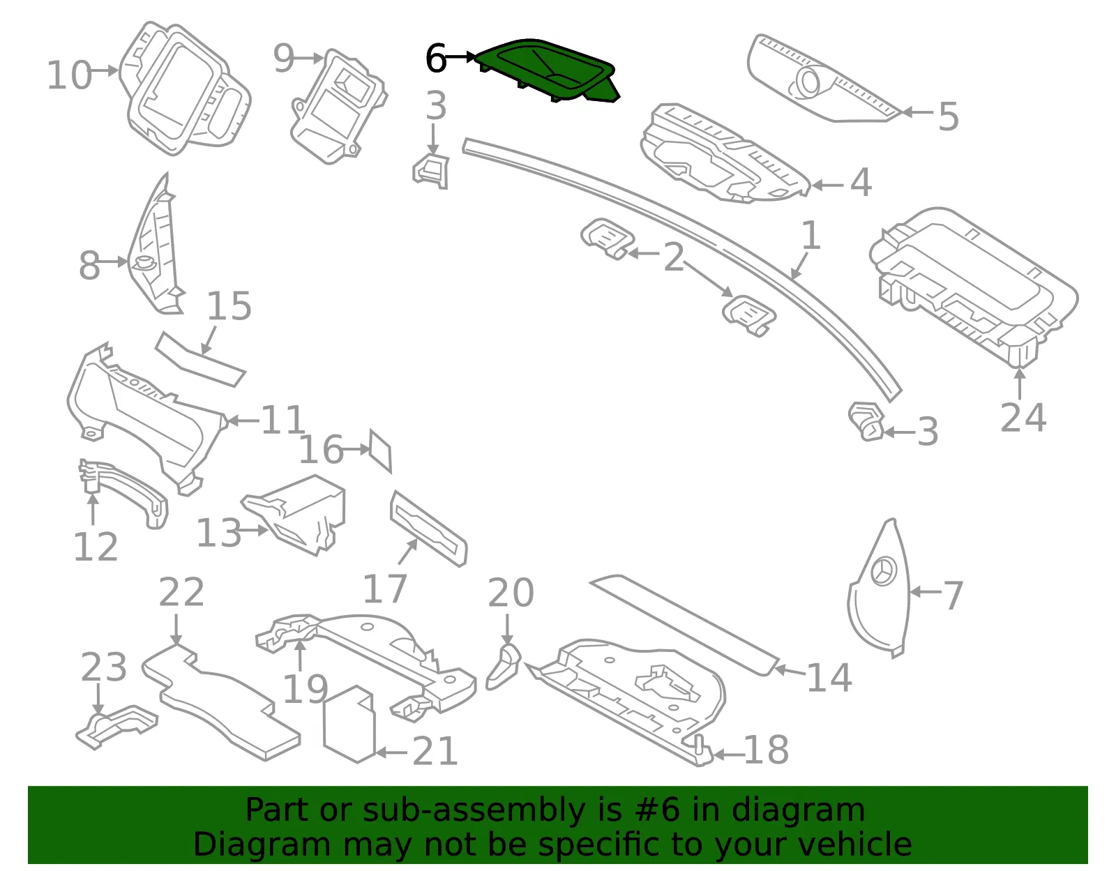 Instrument Panel Bezel - Volvo (31651693) - view 2