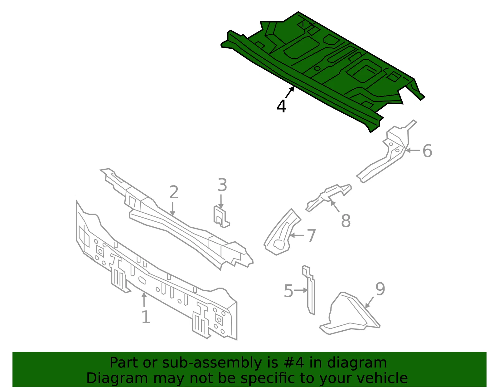 Package Tray - Volvo (31675353) - view 2