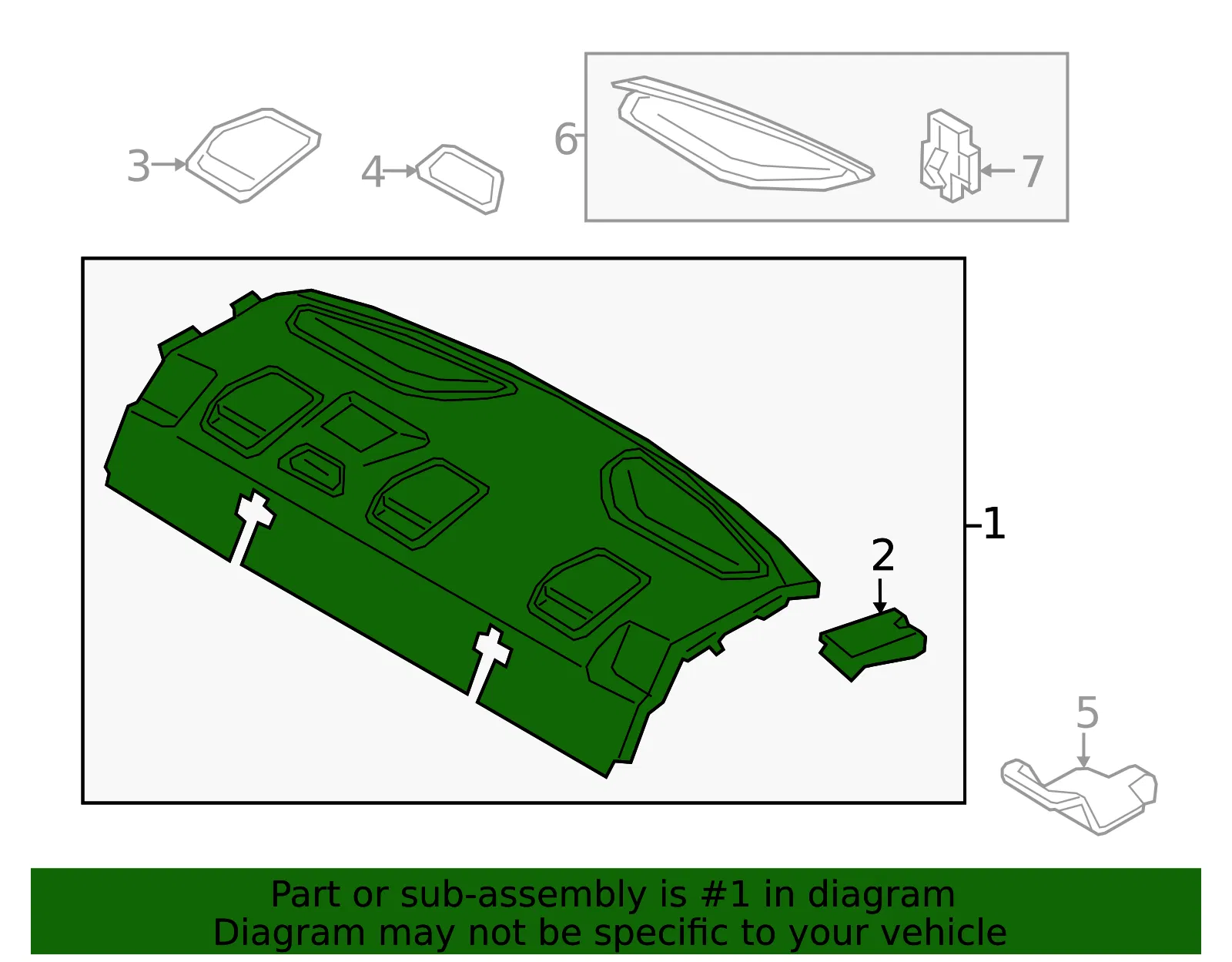 Package Tray Trim - Volvo (31693340) - view 2