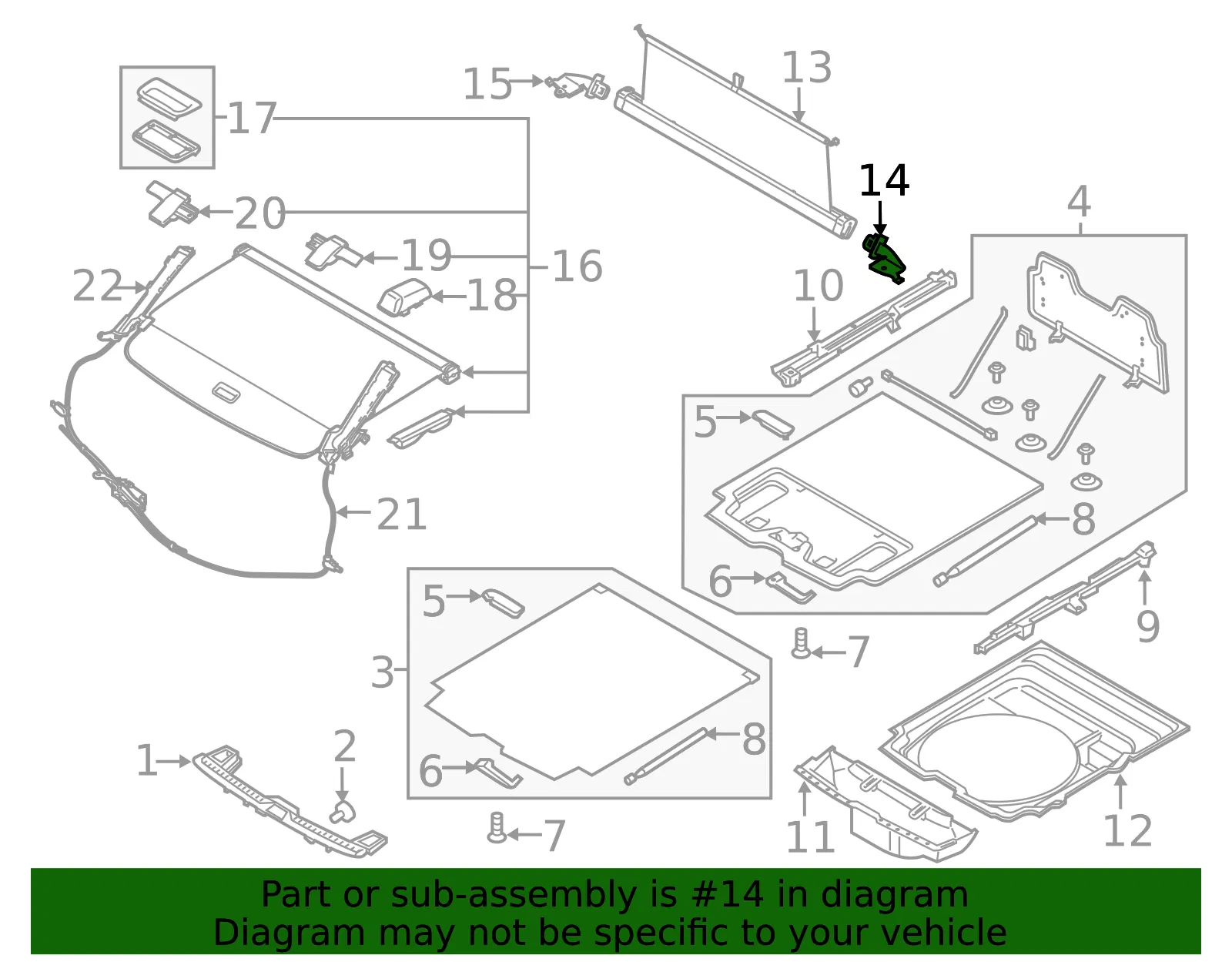 Cargo Net Bracket - Volvo (32204165) - view 2