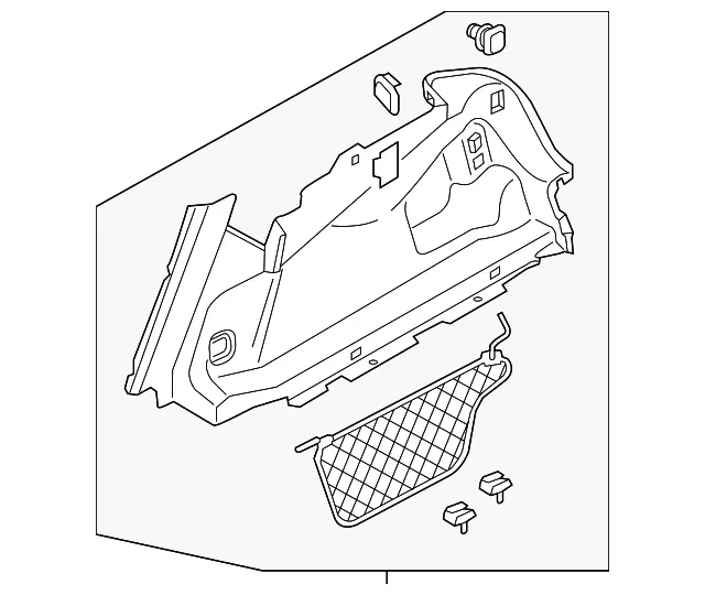 Trunk Side Trim - Volvo (32205395)