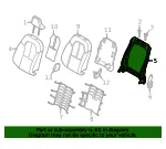Seat Back Frame - Volvo (32206564) - view 4