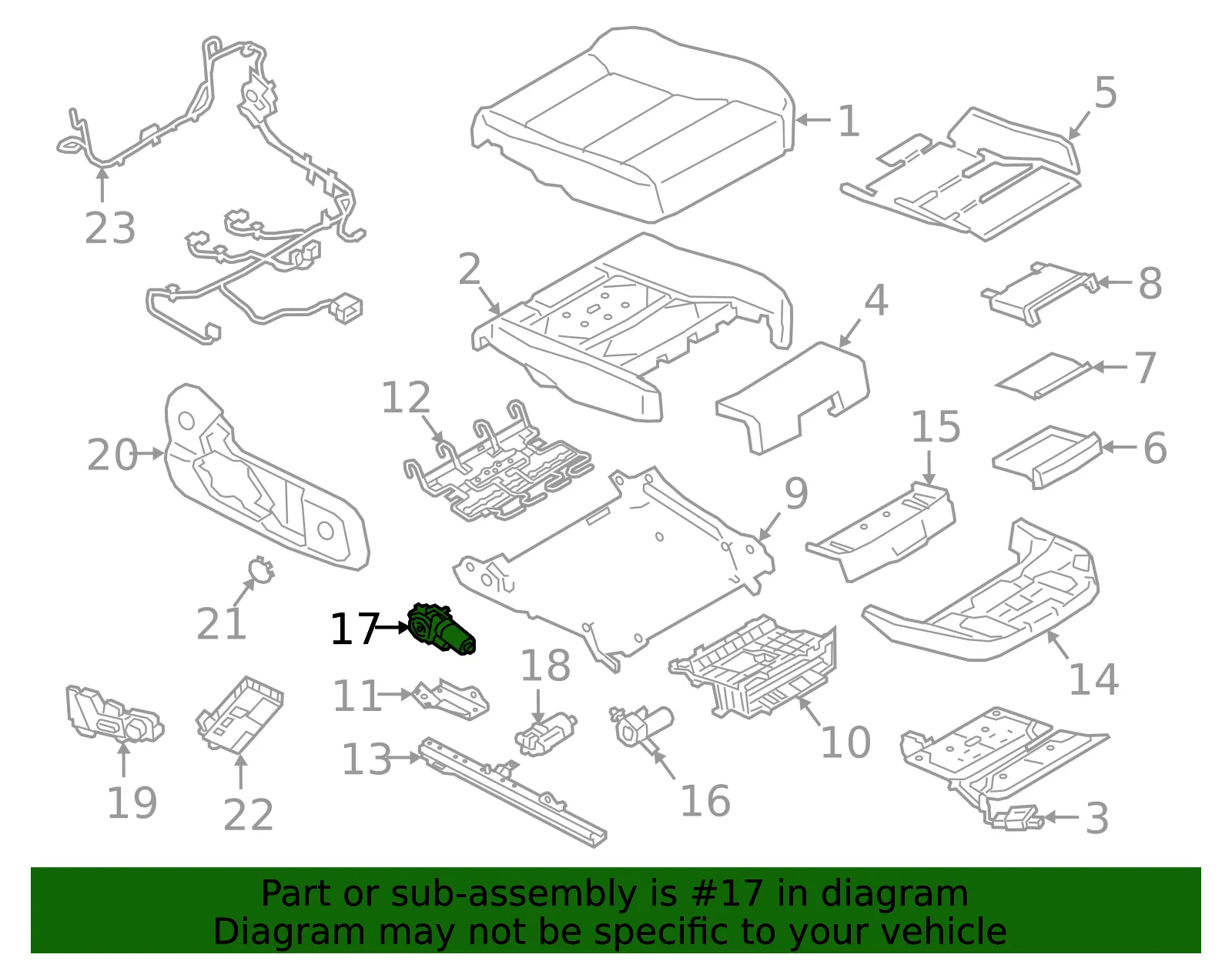 Seat Motor - Volvo (32206574) - view 2