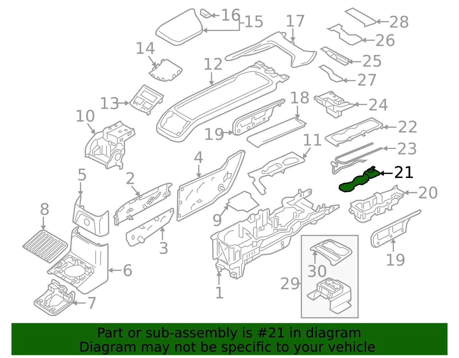 Rubber Mat - Volvo (32226738) - view 2