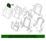 Headrest - Volvo (32227095) - view 4