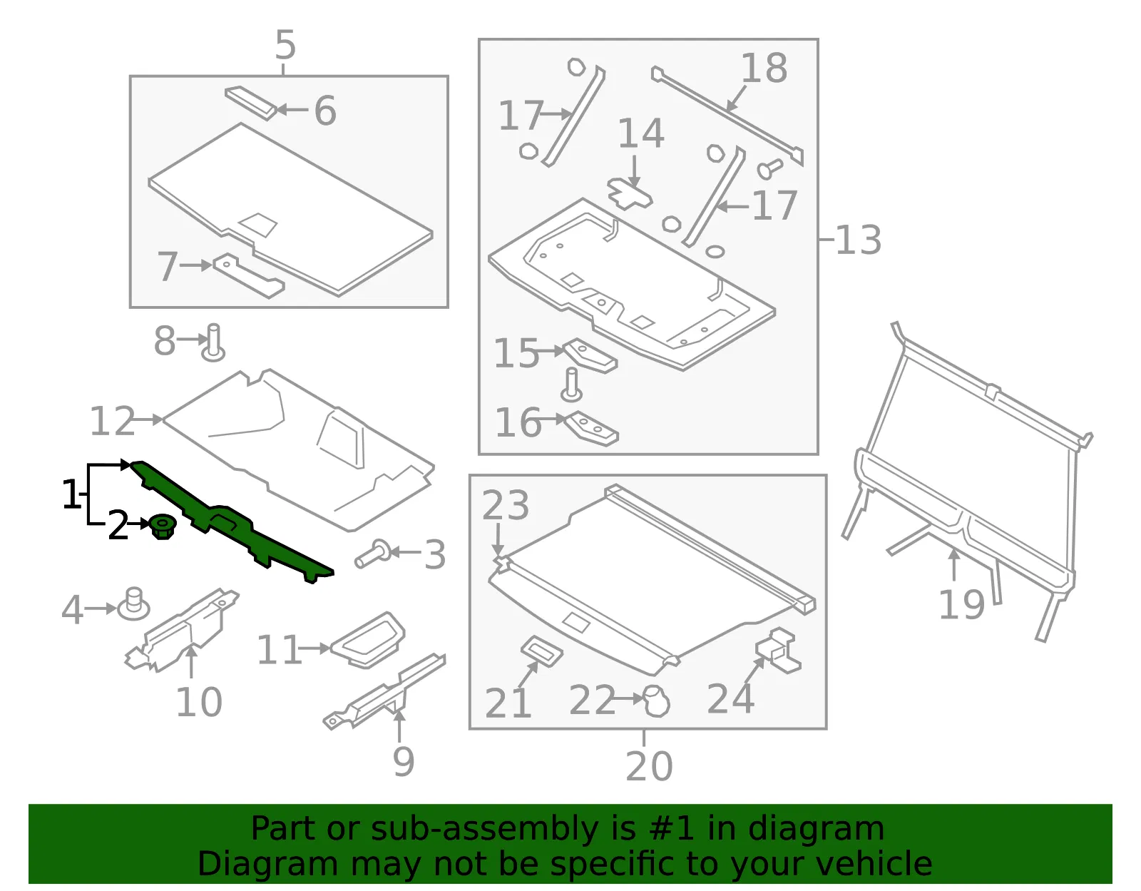 Lift-Gate Trim Scuff Plate - Volvo (32239213) - view 2
