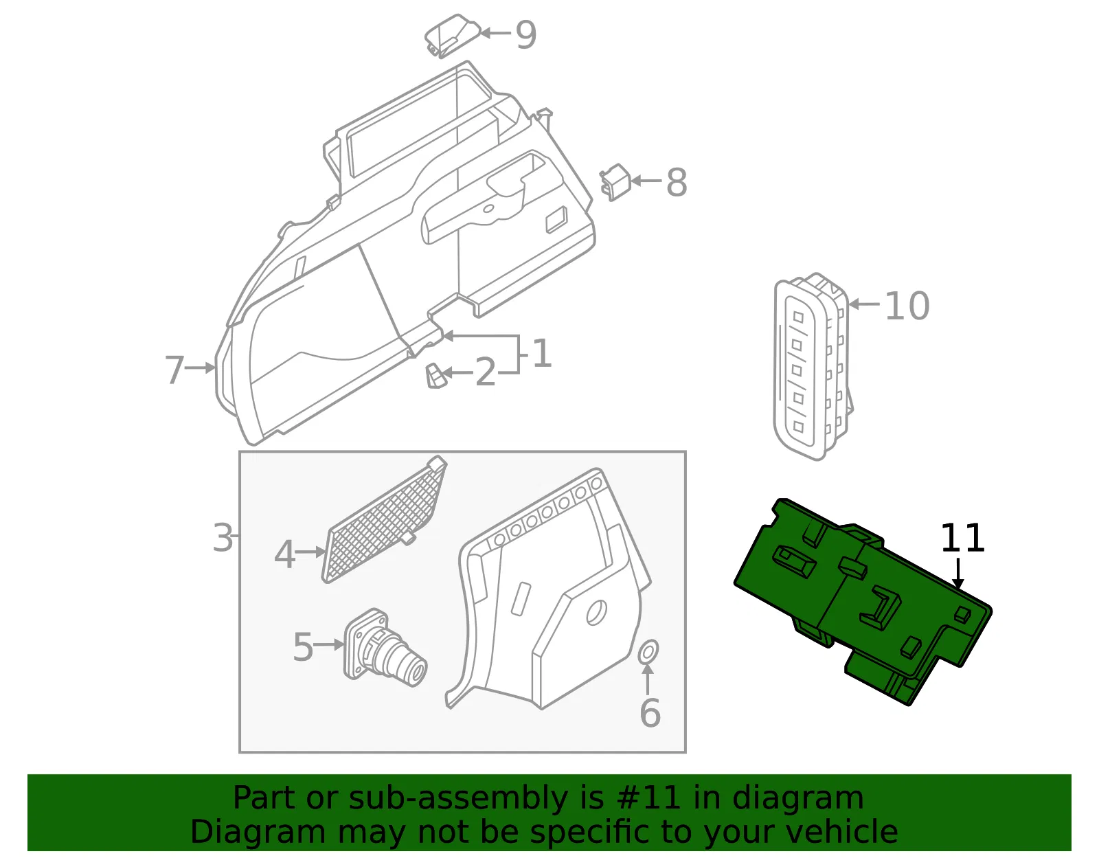 12 Volt Accessory Power Outlet - Volvo (32245362) - view 2