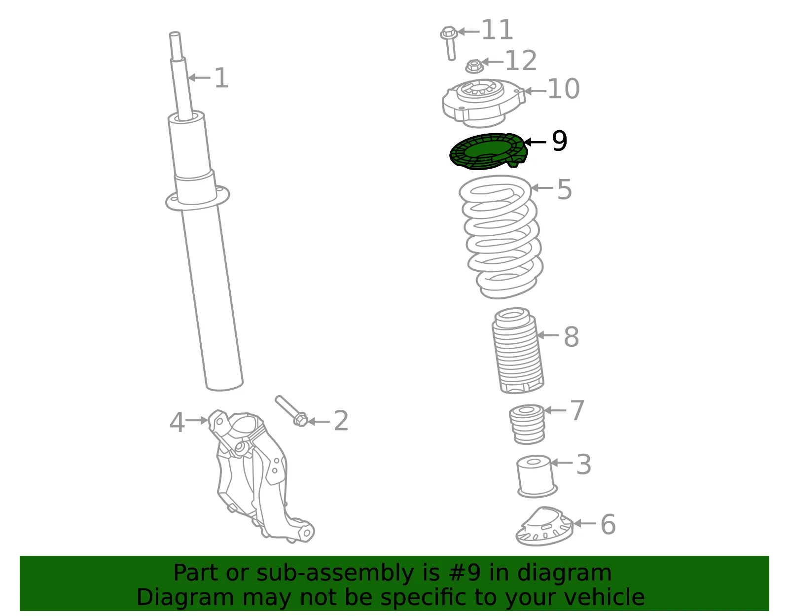 Upper Seat - Volvo (32246967) - view 2