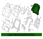 Seat Back Panel - Volvo (32248289) - view 4